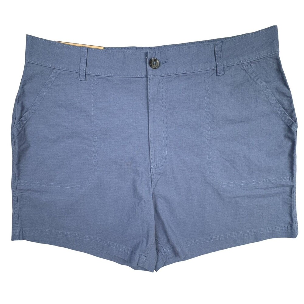 Eddie Bauer Size 10 Shorts Ripstop Blue Hiking Trail Outdoor Performance UPF New